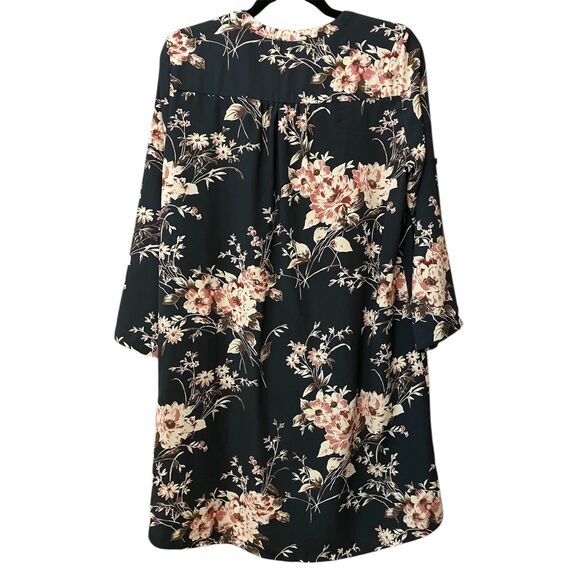 41 Hawthorn cropped sleeve floral shirt dress - Picture 2 of 10